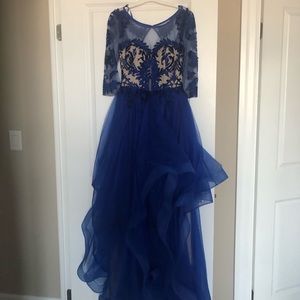 Royal blue prom dress
